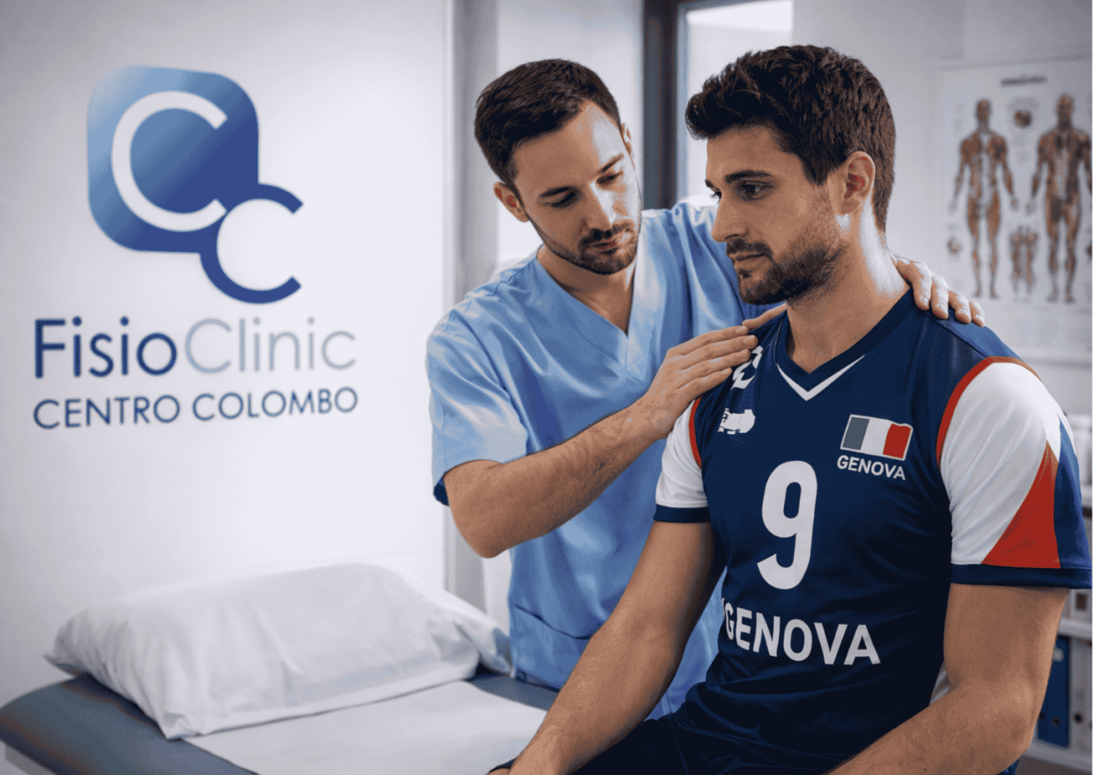 Valutazione fisioterapica della spalla con lesione della cuffia dei rotatori in atleta di pallavolo a Genova presso FisioClinic Centro Colombo
