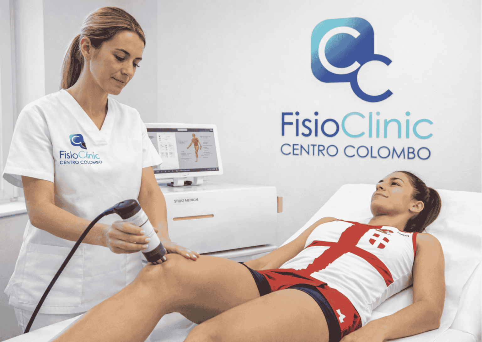 Onde d’urto focali per tendinite rotulea al ginocchio di atleta a Genova presso FisioClinic Centro Colombo