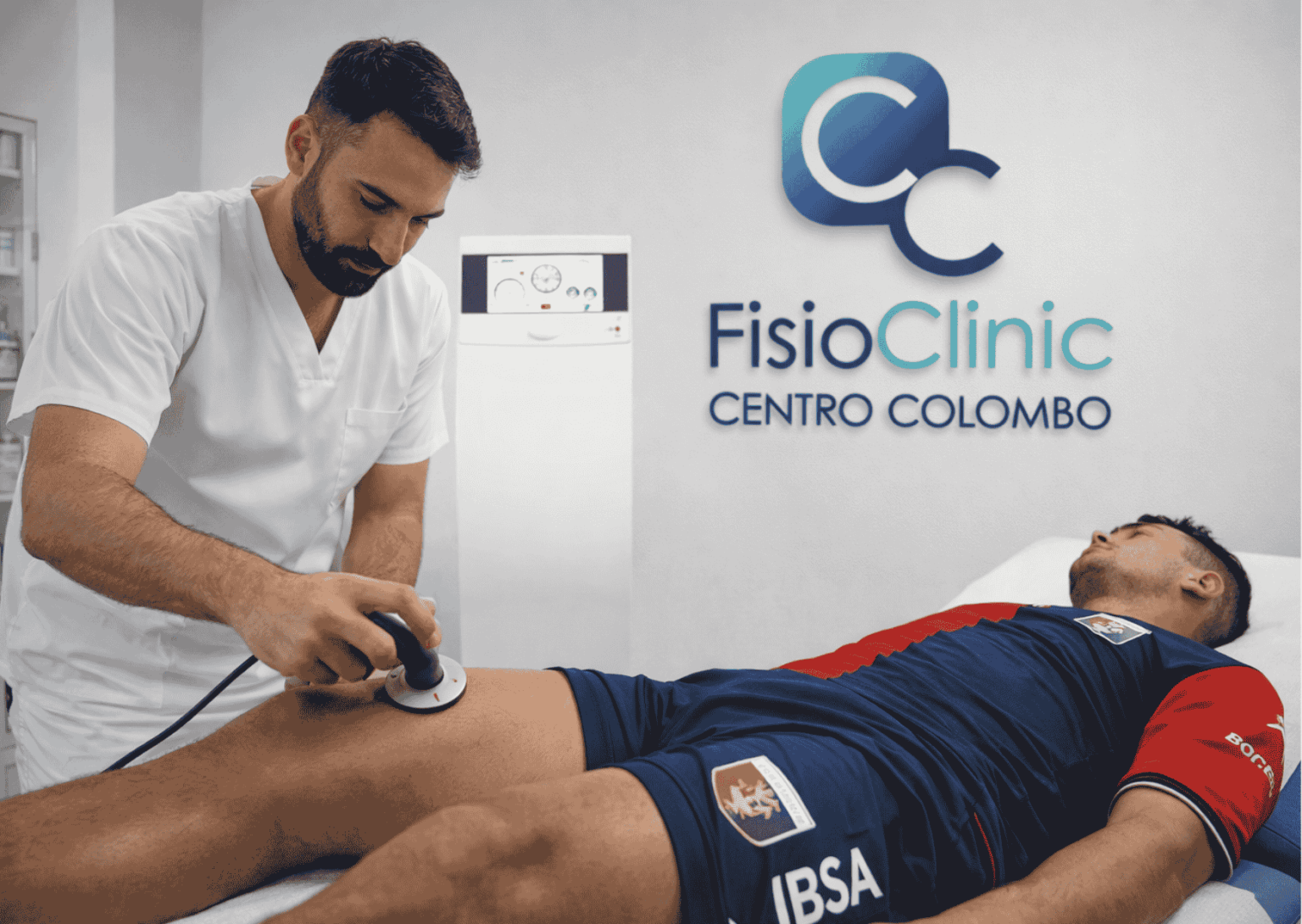 Tecarterapia per dolore muscolare alla coscia di calciatore a Genova presso FisioClinic Centro Colombo